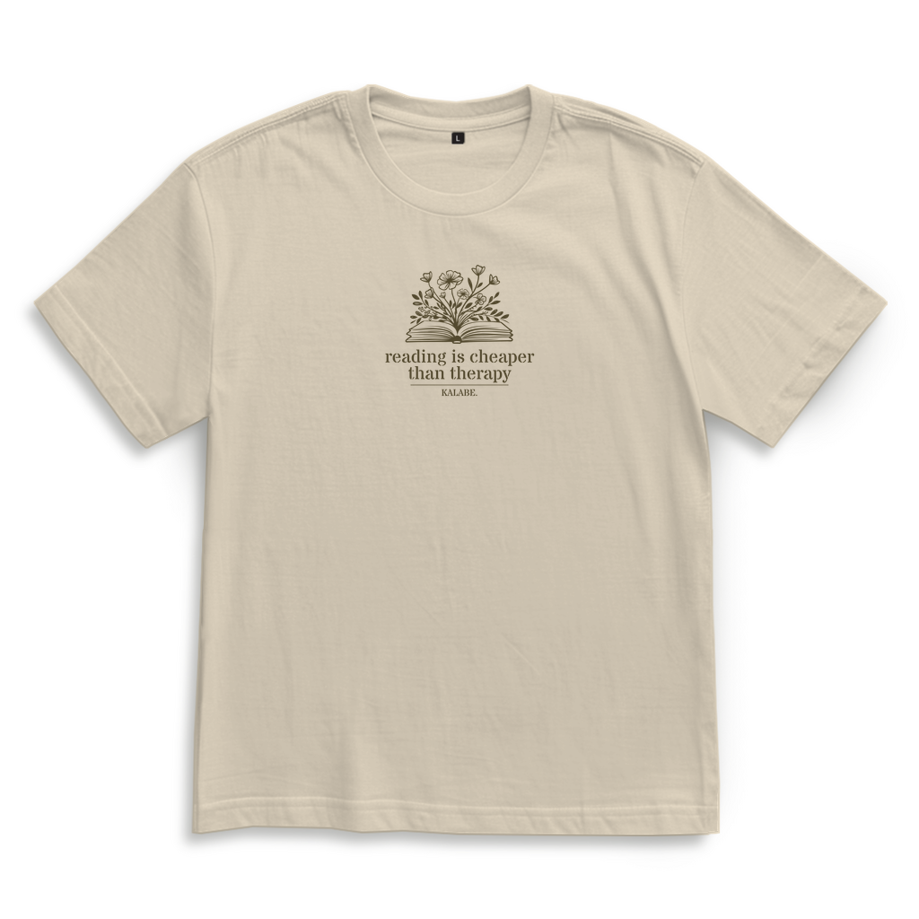 Reading is cheaper than therapy - Oversize