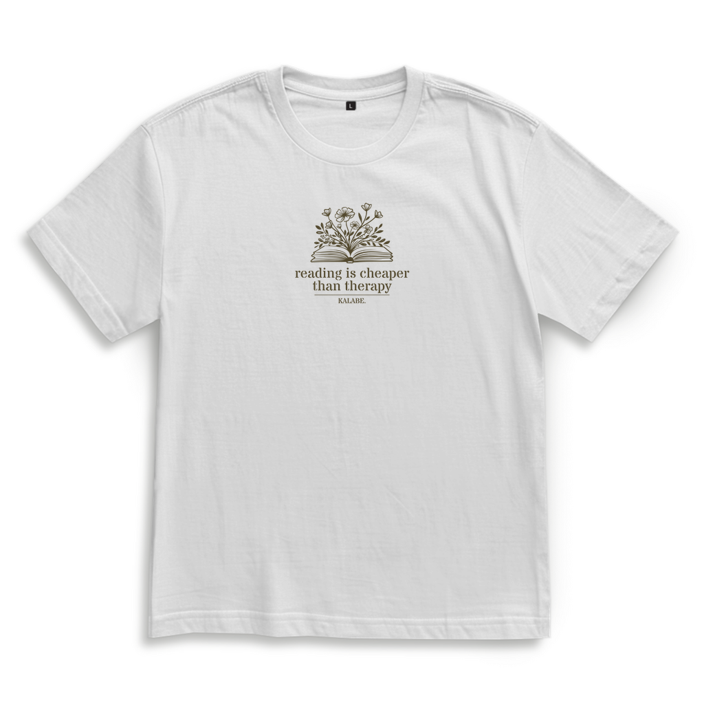 Reading is cheaper than therapy - Oversize